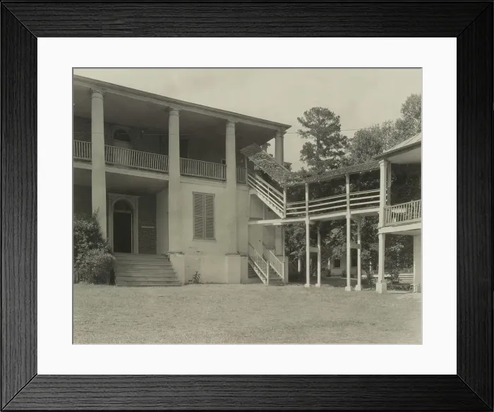 Framed Print : Auburn, Natchez, Adams County, Mississippi, 1938. Creator: Frances Benjamin Johnston Framed Print : Auburn, Natchez, Adams County, Mississippi, 1938. Creator: Frances Benjamin Johnston