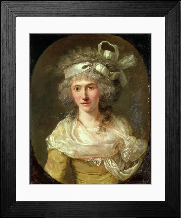 Framed Print : Portrait of a woman, c1785. Creator: Unknown