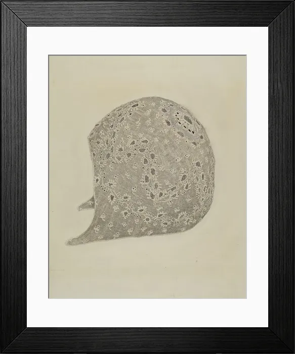 Framed Print : Baby's Lace Cap, 1935 / 1942. Creator: Richard Whitaker Framed Print : Baby's Lace Cap, 1935 / 1942. Creator: Richard Whitaker
