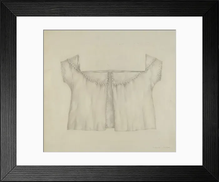 Framed Print : Infant's Shirt, c. 1937. Creator: Richard Whitaker Framed Print : Infant's Shirt, c. 1937. Creator: Richard Whitaker