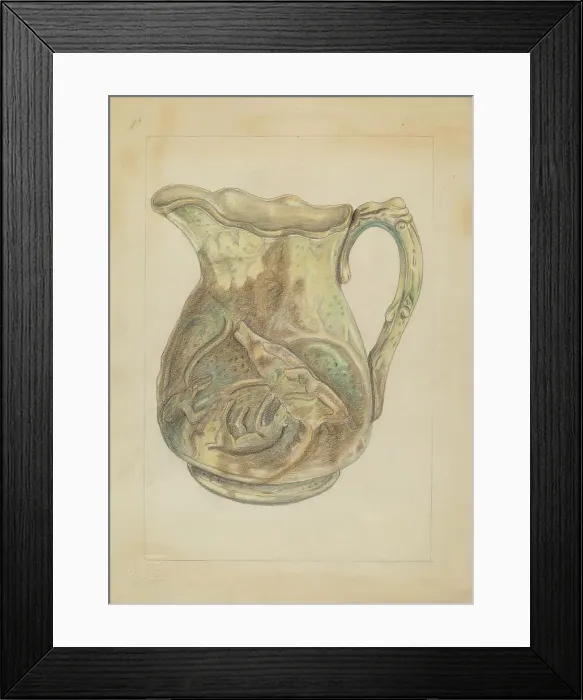 Framed Print : Pitcher, 1935 / 1942. Creator: Gertrude Lemberg Framed Print : Pitcher, 1935 / 1942. Creator: Gertrude Lemberg
