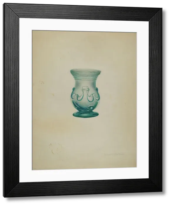Framed Print : Glass Vase, 1935 / 1942. Creator: Richard Whitaker