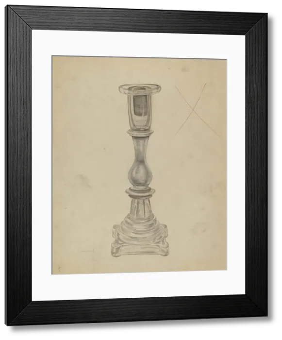 Framed Print : Candlestick, 1935 / 1942. Creator: Gertrude Lemberg Framed Print : Candlestick, 1935 / 1942. Creator: Gertrude Lemberg
