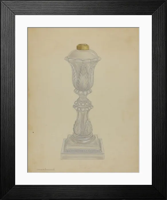 Framed Print : Lamp, c. 1936. Creator: Gertrude Lemberg Framed Print : Lamp, c. 1936. Creator: Gertrude Lemberg