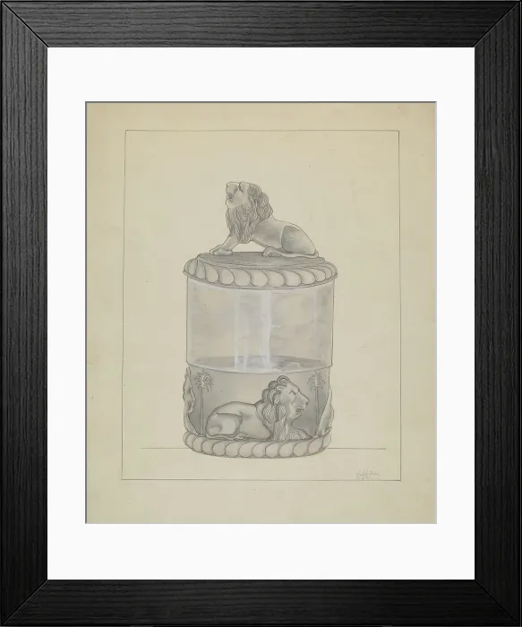 Framed Print : Small Jar, c. 1936. Creator: Kay Whiteley Framed Print : Small Jar, c. 1936. Creator: Kay Whiteley