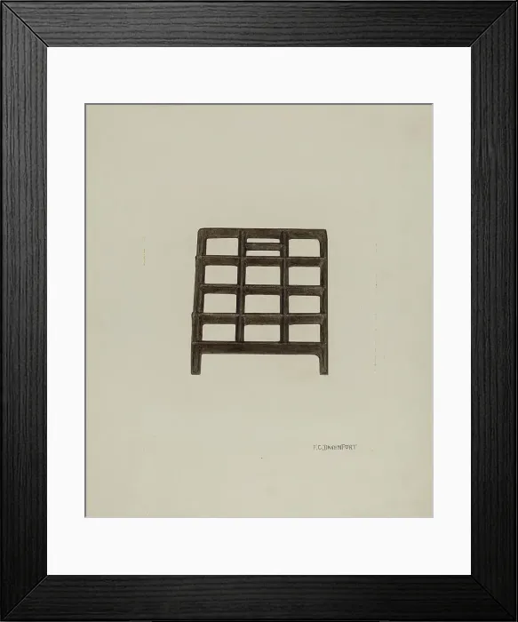 Framed Print : Trivet, c. 1941. Creator: F.C. Davenport Framed Print : Trivet, c. 1941. Creator: F.C. Davenport