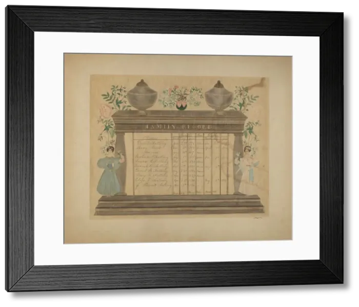Framed Print : Family Record, c. 1937. Creator: John Wilkes Framed Print : Family Record, c. 1937. Creator: John Wilkes