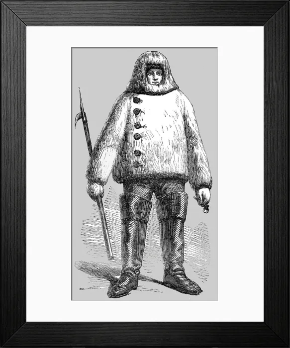 Framed Print : Costume of Sailors in Arctic Regions, 1854. Creator: Unknown Framed Print : Costume of Sailors in Arctic Regions, 1854. Creator: Unknown