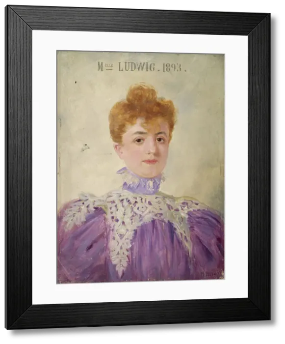 Framed Print : Jeanne Ludwig (1867-1898), member of the Comédie-Française, 1896. Creator: Marcel Baschet Framed Print : Jeanne Ludwig (1867-1898), member of the Comédie-Française, 1896. Creator: Marcel Baschet