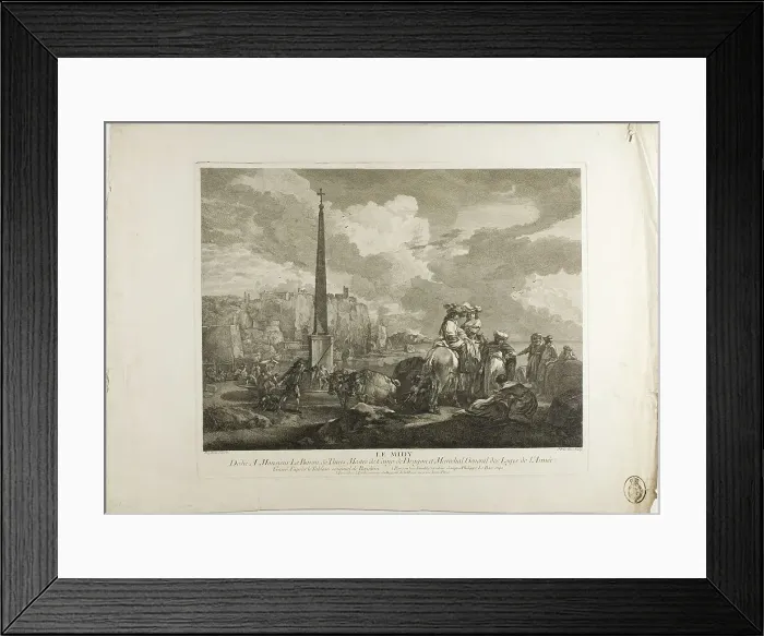 Framed Print : Le Midy, 1742. Creator: Jacques Philippe Le Bas