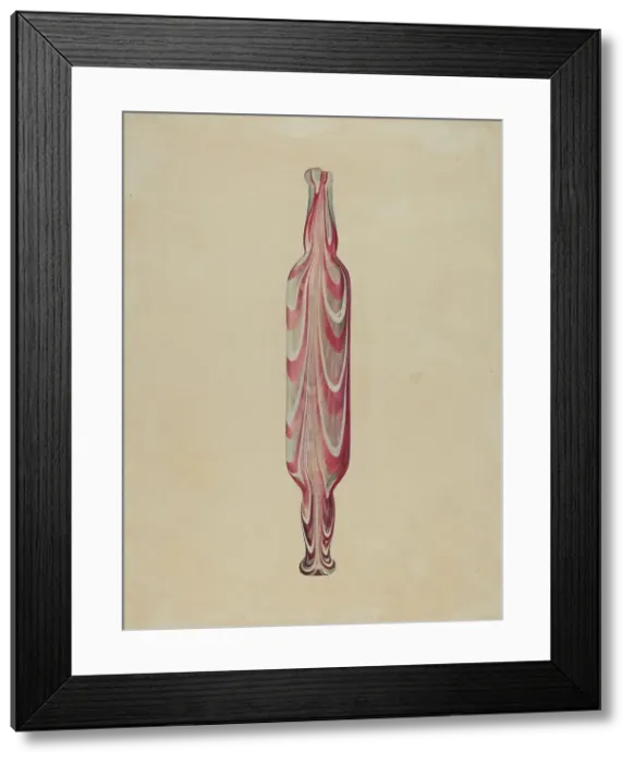 Framed Print : Rolling Pin (Glass), c. 1938. Creator: Donald Williams Framed Print : Rolling Pin (Glass), c. 1938. Creator: Donald Williams