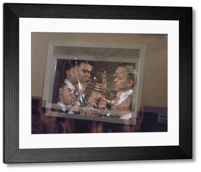 Framed Print : Portrait of Stan Kenton and Buddy Childers, Richmond, Va. 1947 or 1948. Creator: William Paul Gottlieb Framed Print : Portrait of Stan Kenton and Buddy Childers, Richmond, Va. 1947 or 1948. Creator: William Paul Gottlieb