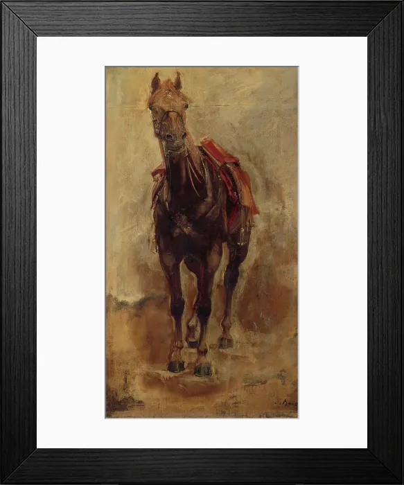Framed Print : Horse study for the equestrian portrait of the Count of Palikao, c1876. Creator: Paul-Jacques-Aime Baudry Framed Print : Horse study for the equestrian portrait of the Count of Palikao, c1876. Creator: Paul-Jacques-Aime Baudry