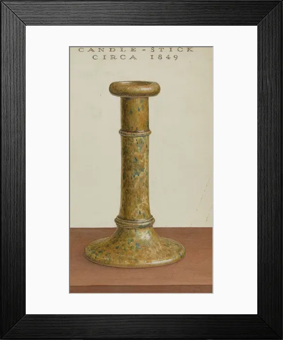 Framed Print : Candlestick, c. 1937. Creator: Roy Williams Framed Print : Candlestick, c. 1937. Creator: Roy Williams