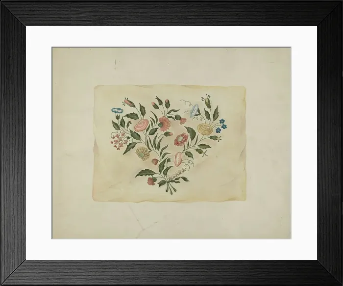 Framed Print : Handkerchief Case, c. 1938. Creator: Sarah F. Williams Framed Print : Handkerchief Case, c. 1938. Creator: Sarah F. Williams