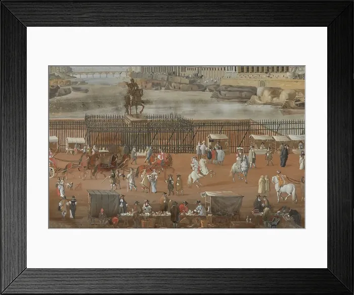 Framed Print : View of the Seine from Pont Neuf. Creators: Johann Wolfgang Baumgartner, Abraham Bosse Framed Print : View of the Seine from Pont Neuf. Creators: Johann Wolfgang Baumgartner, Abraham Bosse
