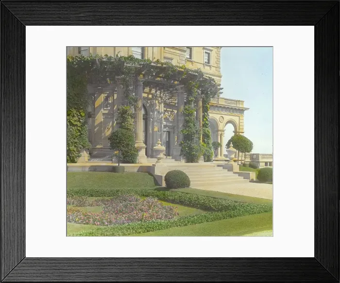 Framed Print : The Breakers, Cornelius Vanderbilt II house, 44 Ochre Point Avenue, Newport, Rhode Island, 1914. Creator: Frances Benjamin Johnston. The Breakers, Cornelius Vanderbilt II house, 44 Ochre Point Avenue, Newport, Rhode Island, 1914