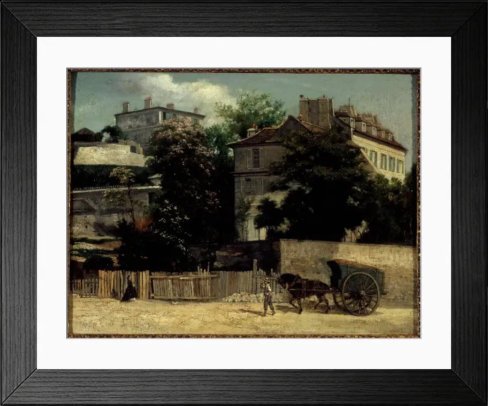 Framed Print : Rue d'Orchampt in Montmartre, 1864. Creator: Napoleon Joseph Bellardel Framed Print : Rue d'Orchampt in Montmartre, 1864. Creator: Napoleon Joseph Bellardel