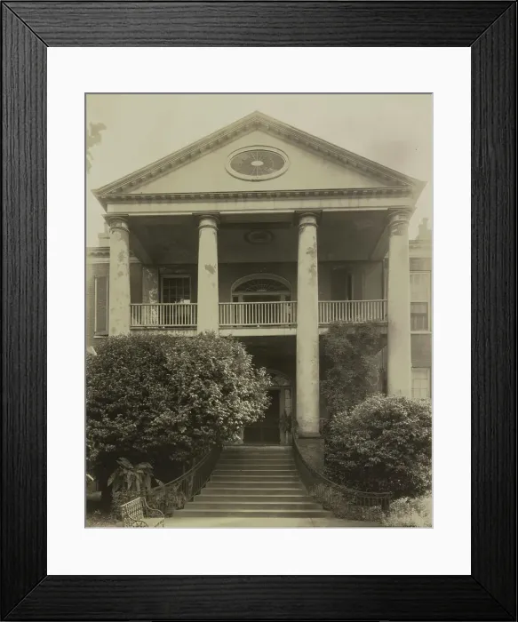 Framed Print : Rosalie, Natchez, Adams County, Mississippi, 1938. Creator: Frances Benjamin Johnston Framed Print : Rosalie, Natchez, Adams County, Mississippi, 1938. Creator: Frances Benjamin Johnston