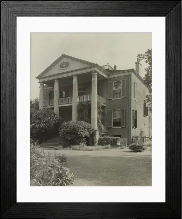 Framed Print : Rosalie, Natchez, Adams County, Mississippi, 1938. Creator: Frances Benjamin Johnston Framed Print : Rosalie, Natchez, Adams County, Mississippi, 1938. Creator: Frances Benjamin Johnston