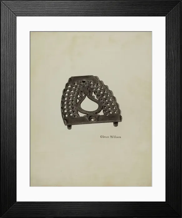 Framed Print : Trivet, c. 1942. Creator: Glenn Wilson Framed Print : Trivet, c. 1942. Creator: Glenn Wilson