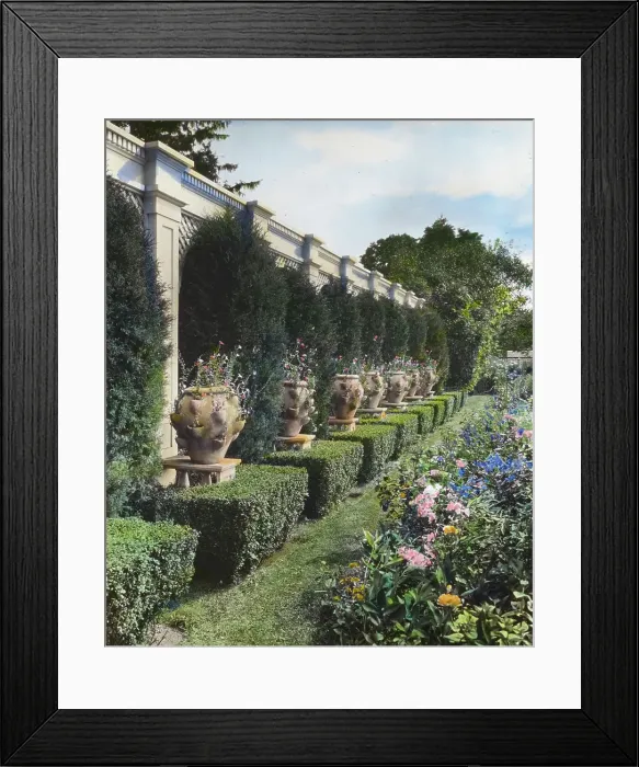 Framed Print : Lathrop Colgate house, Bedford Village, New York, 1921. Creator: Frances Benjamin Johnston Framed Print : Lathrop Colgate house, Bedford Village, New York, 1921. Creator: Frances Benjamin Johnston