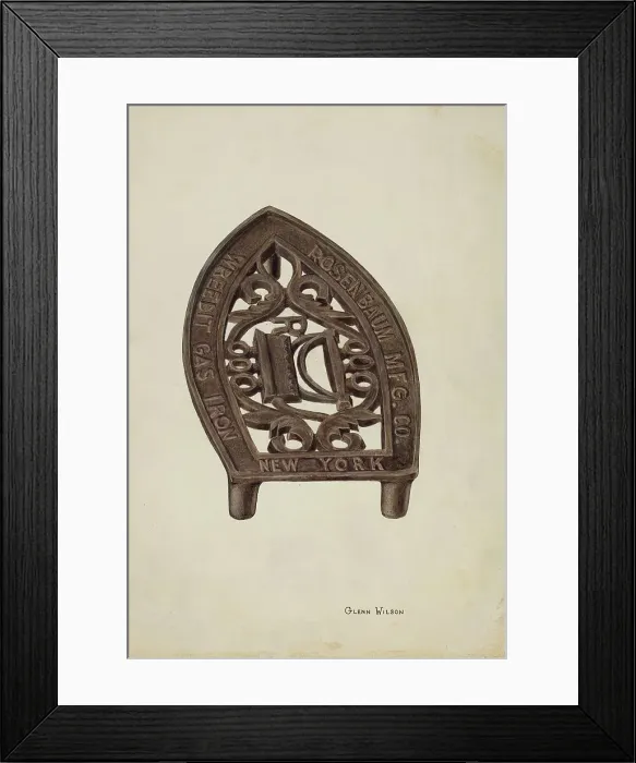 Framed Print : Trivet, c. 1941. Creator: Glenn Wilson Framed Print : Trivet, c. 1941. Creator: Glenn Wilson