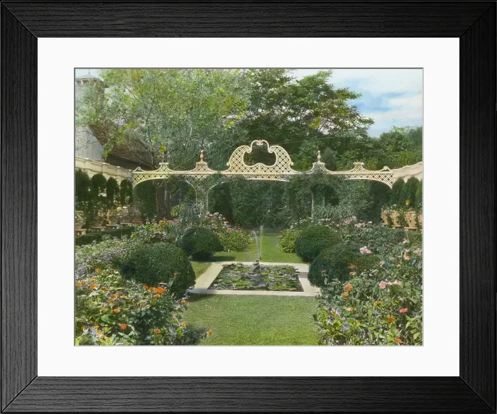 Framed Print : Lathrop Colgate house, Bedford Village, New York, 1921. Creator: Frances Benjamin Johnston