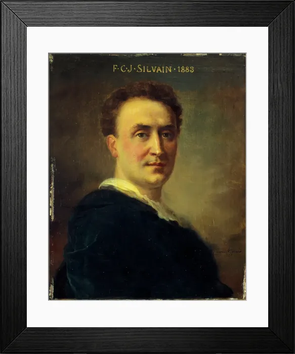 Framed Print : Portrait of Eugène Silvain (1851-1930), member of the Comédie-Française, 1883. Creator: Daniel Berard Framed Print : Portrait of Eugène Silvain (1851-1930), member of the Comédie-Française, 1883. Creator: Daniel Berard