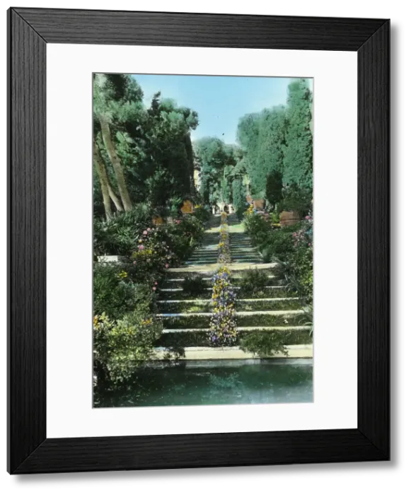 Framed Print : Villa Torre Clementina, Louis Antoine Stern house, Avenue Impe´ratrice Euge´nie... France, 1925. Creator: Frances Benjamin Johnston Framed Print : Villa Torre Clementina, Louis Antoine Stern house, Avenue Impe´ratrice Euge´nie... France, 1925. Creator: Frances Benjamin Johnston
