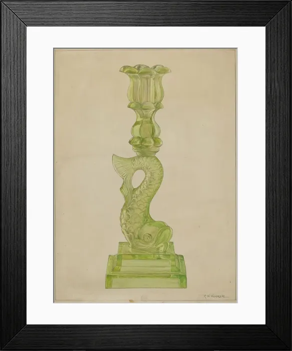Framed Print : Candlestick, c. 1936. Creator: Ronau William Woiceske Framed Print : Candlestick, c. 1936. Creator: Ronau William Woiceske