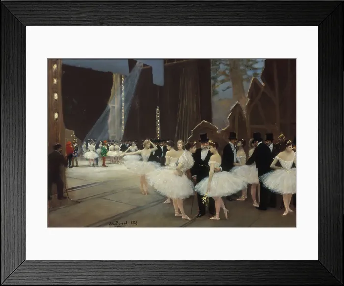 Framed Print : Behind the scenes at the Paris Opera, 1889. Creator: Jean Beraud Framed Print : Behind the scenes at the Paris Opera, 1889. Creator: Jean Beraud