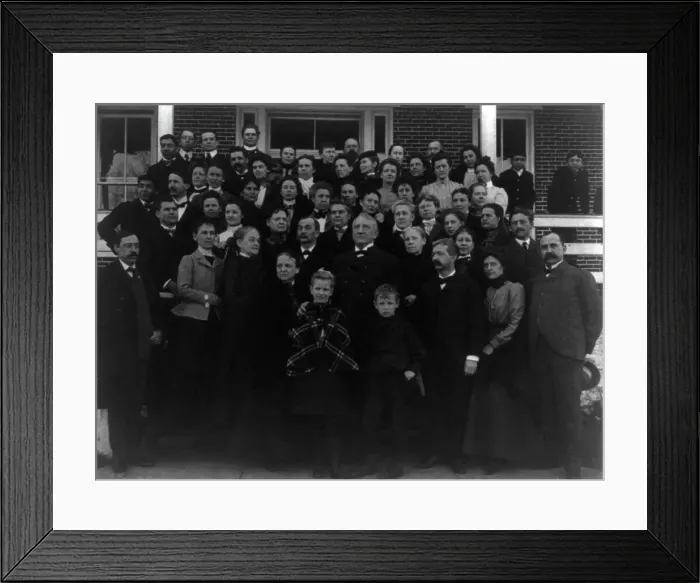 Framed Print : Carlisle Indian School, Carlisle, Pa. Faculty(?) in a group, 1901. Creator: Frances Benjamin Johnston Framed Print : Carlisle Indian School, Carlisle, Pa. Faculty(?) in a group, 1901. Creator: Frances Benjamin Johnston