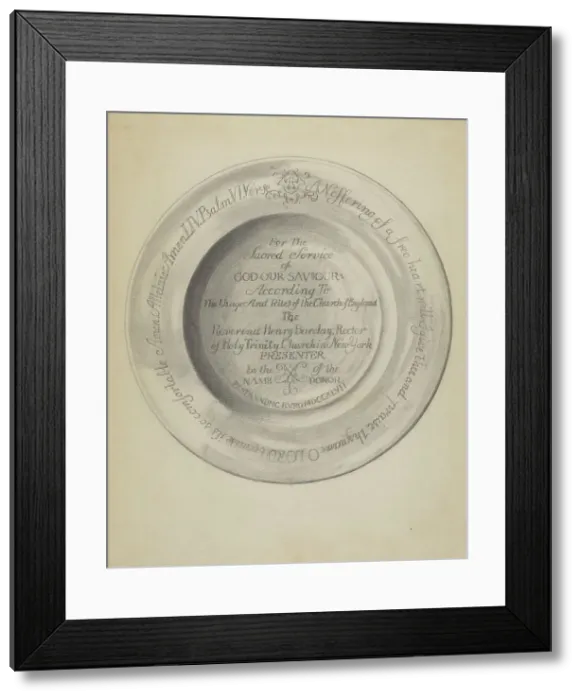Framed Print : Silver Plate, 1935 / 1942. Creator: James O'Mara Framed Print : Silver Plate, 1935 / 1942. Creator: James O'Mara