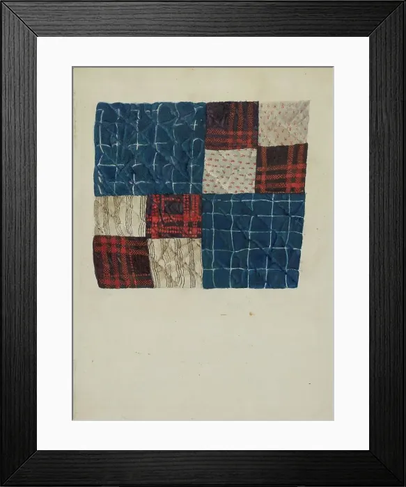 Framed Print : Quilt Square, 1935 / 1942. Creator: J Dilla Framed Print : Quilt Square, 1935 / 1942. Creator: J Dilla