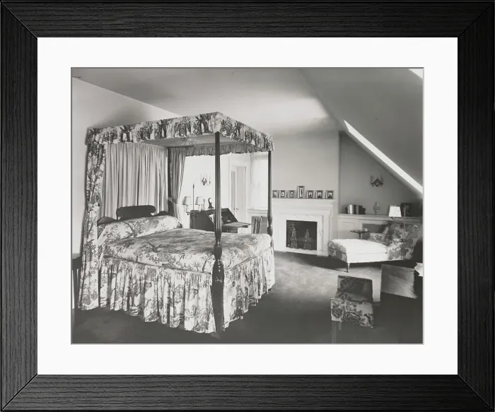 Framed Print : The Rocks, home of Mr. & Mrs. Pierre Gaillard - Bedrooml, between 1926 and 1950. Creator: Frances Benjamin Johnston. The Rocks, home of Mr. & Mrs. Pierre Gaillard - Bedrooml, between 1926 and 1950. Creator: Frances Benjamin Johnston Framed Print : The Rocks, home of Mr. & Mrs. Pierre Gaillard - Bedrooml, between 1926 and 1950. Creator: Frances Benjamin Johnston. The Rocks, home of Mr. & Mrs. Pierre Gaillard - Bedrooml, between 1926 and 1950. Creator: Frances Benjamin Johnston