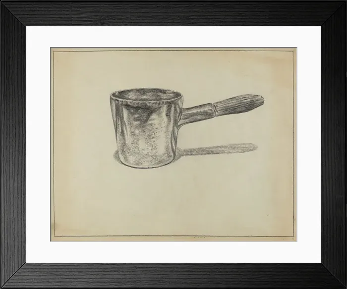 Framed Print : Pewter Dipper, 1935 / 1942. Creator: Hyman Pearlman Framed Print : Pewter Dipper, 1935 / 1942. Creator: Hyman Pearlman