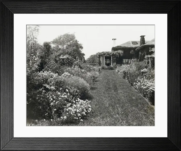Framed Print : Dr. Frederick Kellogg Hollister house, Lily Pond Lane, East Hampton, New York, 1915 or 1916. Creator: Frances Benjamin Johnston Framed Print : Dr. Frederick Kellogg Hollister house, Lily Pond Lane, East Hampton, New York, 1915 or 1916. Creator: Frances Benjamin Johnston