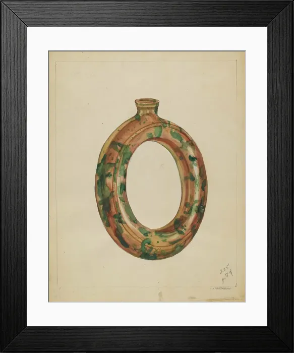 Framed Print : Ring Bottle, c. 1936. Creator: A. Zaidenberg Framed Print : Ring Bottle, c. 1936. Creator: A. Zaidenberg