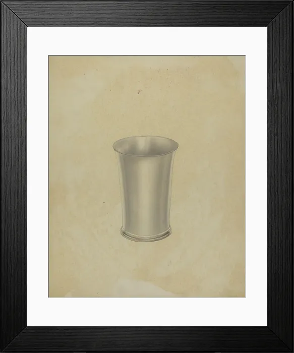 Framed Print : Pewter Drinking Cup, 1935 / 1942. Creator: Winslow Rich Framed Print : Pewter Drinking Cup, 1935 / 1942. Creator: Winslow Rich