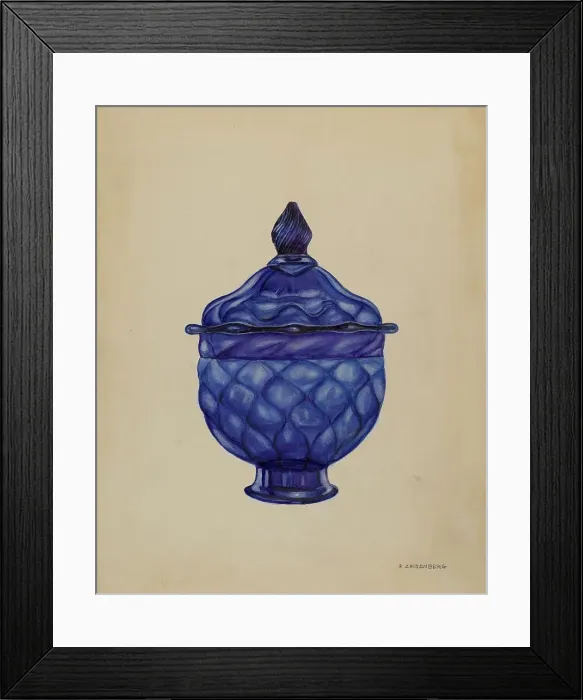 Framed Print : Sugar Bowl with Cover, c. 1936. Creator: A. Zaidenberg Framed Print : Sugar Bowl with Cover, c. 1936. Creator: A. Zaidenberg