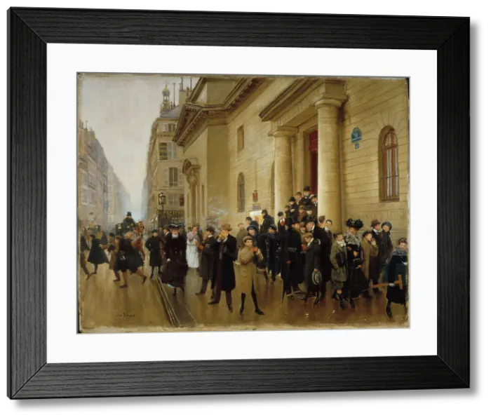 Framed Print : Leaving the Lycee Condorcet, c1903. Creator: Jean Beraud Framed Print : Leaving the Lycee Condorcet, c1903. Creator: Jean Beraud