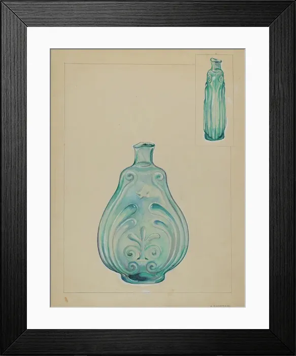 Framed Print : Glass Bottle, 1935 / 1942. Creator: A. Zaidenberg Framed Print : Glass Bottle, 1935 / 1942. Creator: A. Zaidenberg