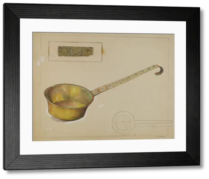 Framed Print : Ladle, 1935 / 1942. Creator: A. Zaidenberg Framed Print : Ladle, 1935 / 1942. Creator: A. Zaidenberg
