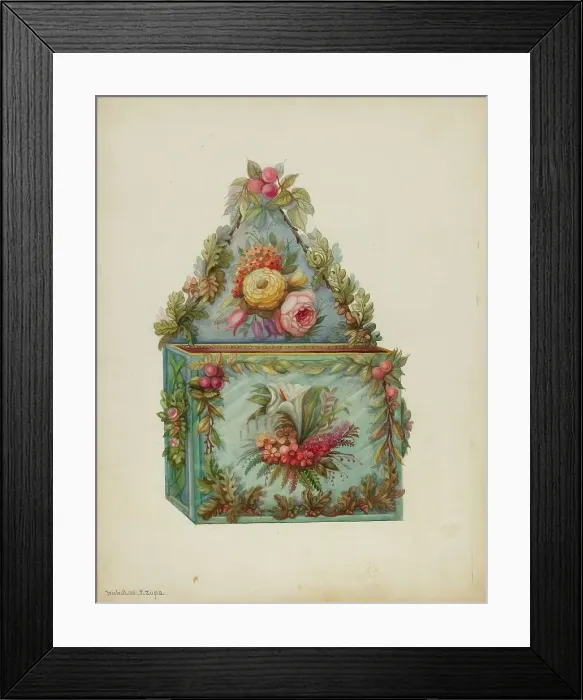 Framed Print : Wall Pocket, c. 1939. Creator: Nicholas Zupa Framed Print : Wall Pocket, c. 1939. Creator: Nicholas Zupa