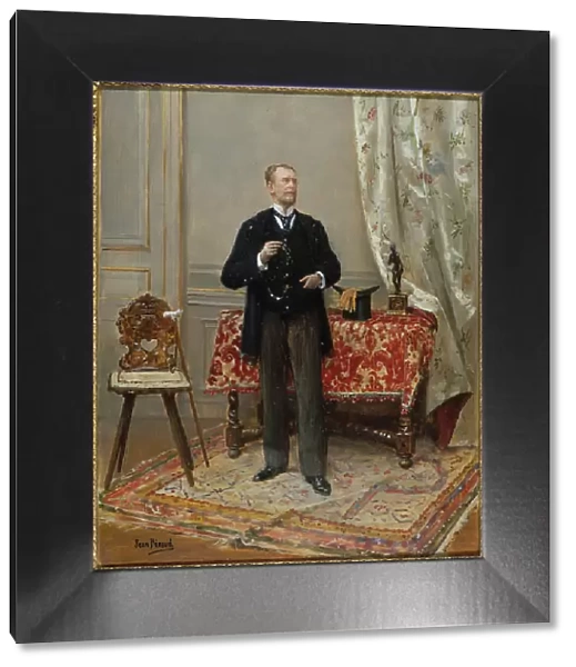 Portrait of Edmond Taigny (1828-1906), historian and collector, c1890. Creator: Jean Beraud