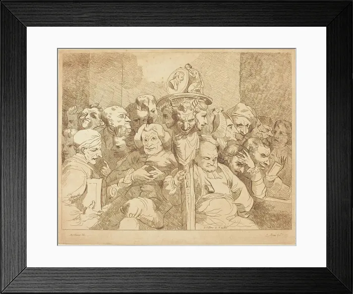 Framed Print : A Fellow of Maudlin, 1784. Creator: Lydia Bates Framed Print : A Fellow of Maudlin, 1784. Creator: Lydia Bates