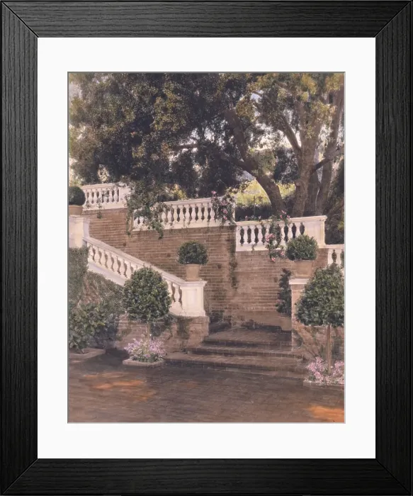 Framed Print : Mrs. Francis Lemoine Loring house, 700 South San Rafael Avenue, Pasadena, California, 1917. Creator: Frances Benjamin Johnston Framed Print : Mrs. Francis Lemoine Loring house, 700 South San Rafael Avenue, Pasadena, California, 1917. Creator: Frances Benjamin Johnston