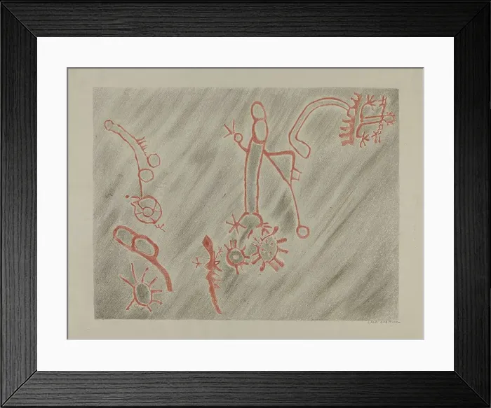 Framed Print : Petroglyph, 1935 / 1942. Creator: Lala Eve Rivol Framed Print : Petroglyph, 1935 / 1942. Creator: Lala Eve Rivol
