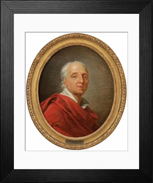 Framed Print : Portrait of Denis Diderot (1713-1784), writer and philosopher, 1784. Creator: Jean Simon Berthelemy